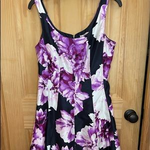 Purple flowered dress